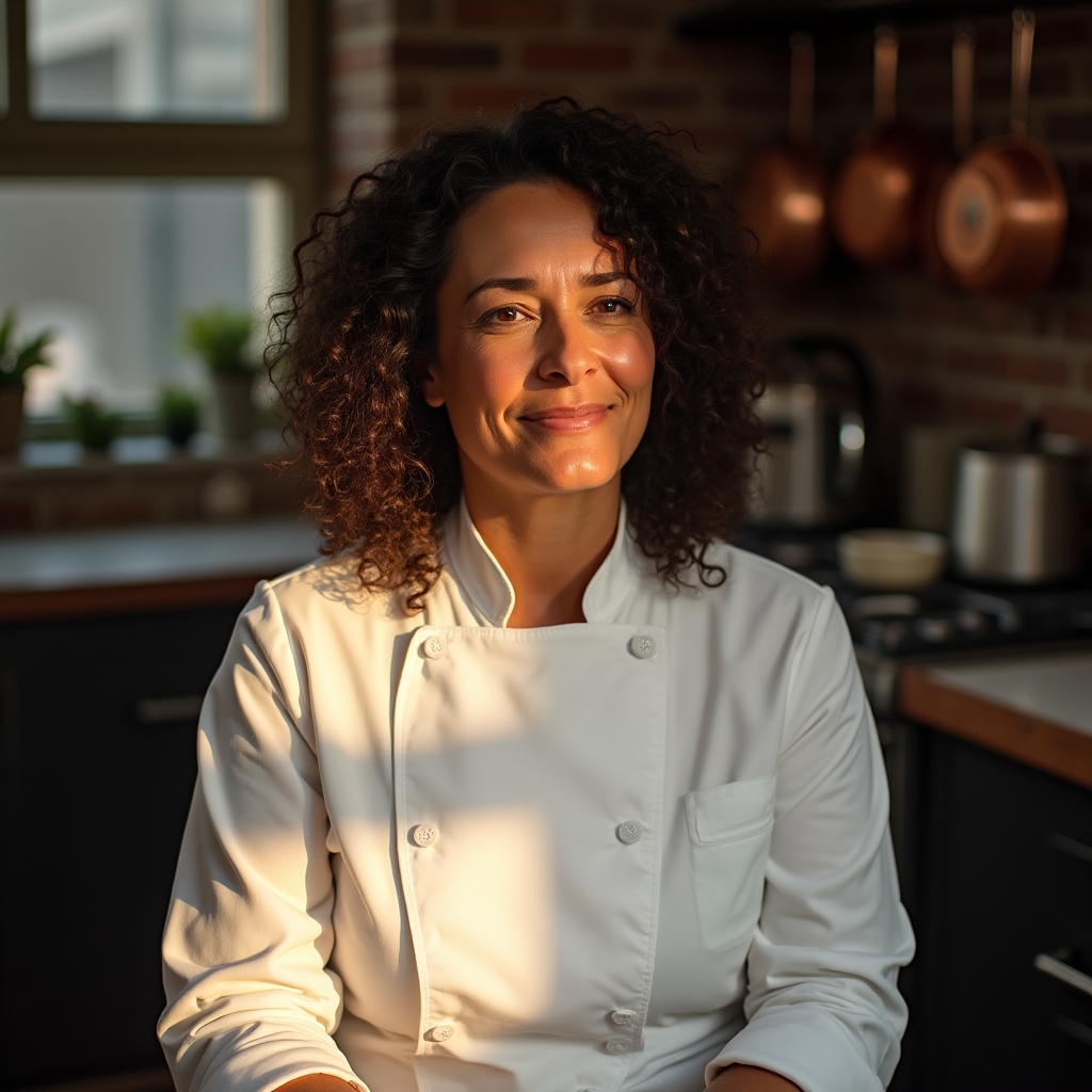 Chef professionista che parla del suo percorso di reinvenzione lavorativa